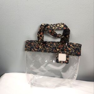 Target Exclusive Tote Bag Clear Vinyl  Floral Y2K Girls Print Purse, handbag
